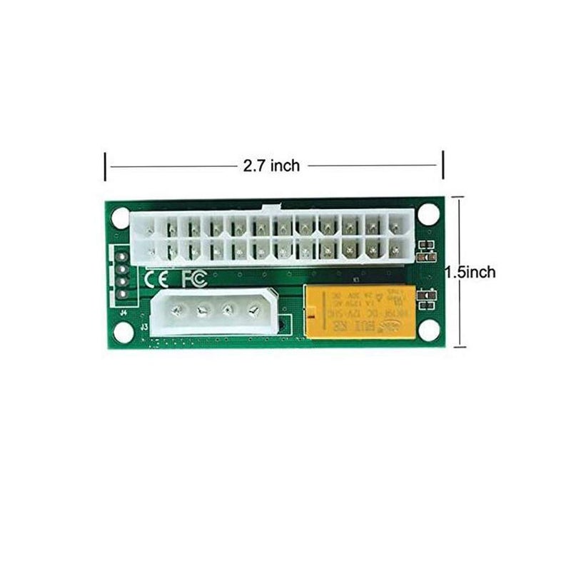 Thsion Dual PSU Connector Multiple Power Supply Adapter Sync Starter Dual Power Supply Connector Molex 4-Pin 2 Pack - Image 4